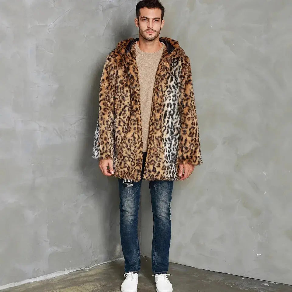 Mens Clothing New Leopard Print Mens Hat Throwing Jungle Line