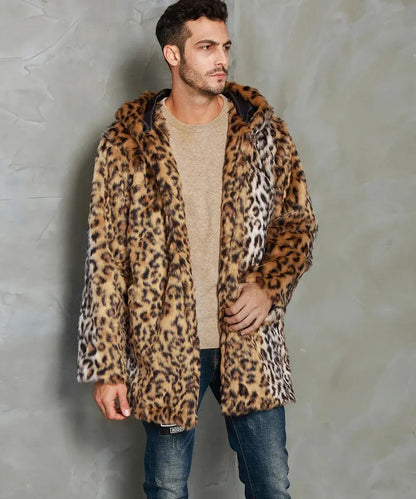 Mens Clothing New Leopard Print Mens Hat Throwing Jungle Line
