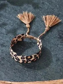 Bracelet à Chaîne à la Mode Motif Léopard à Franges Ma boutique