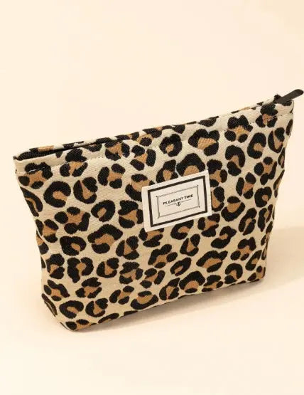 Sac de Maquillage Imprimé Léopard – Grande Capacité Ma boutique
