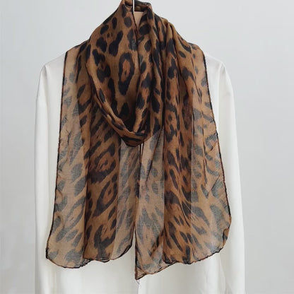 Écharpe Léopard Légère d'Été